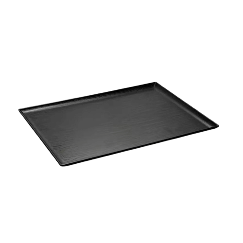 ALUMINIUM SERVING TRAY (BLACK)